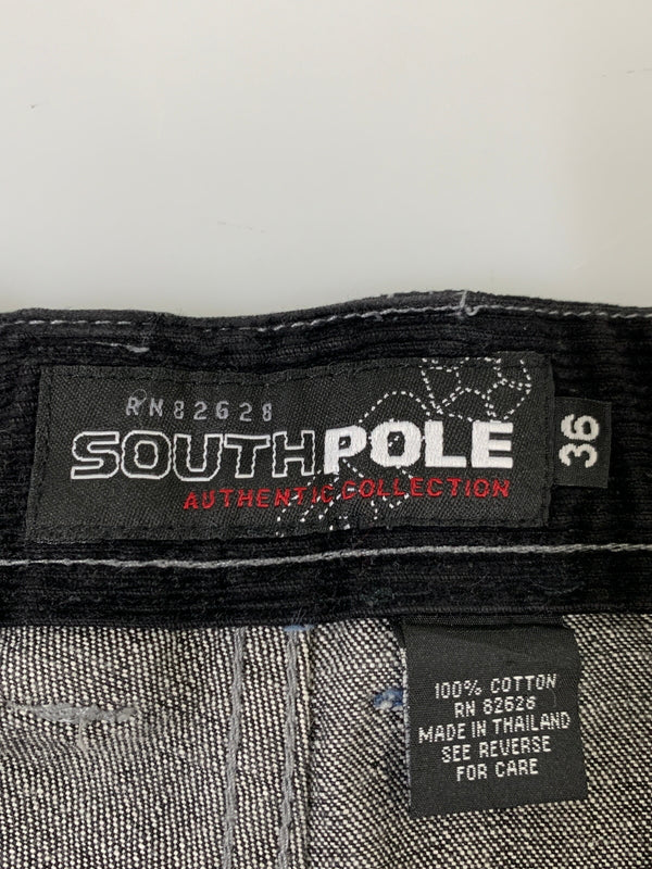 【中古品】【メンズ】 SOUTHPOLE サウスポール CORDUROY DENIM PANTS コーデュロイ デニムパンツ ボトムス 157-260707-jt-10-min サイズ：36 カラー：ブラック 万代Net店