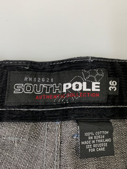 【中古品】【メンズ】 SOUTHPOLE サウスポール CORDUROY DENIM PANTS コーデュロイ デニムパンツ ボトムス 157-260707-jt-10-min サイズ：36 カラー：ブラック 万代Net店