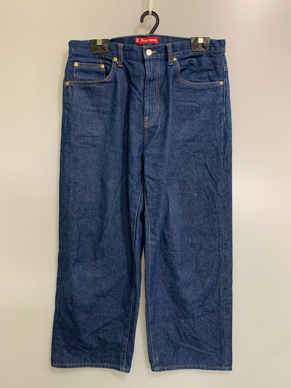 【中古品】【メンズ】 SUPREME シュプリーム RIGID BAGGY SELVEDGE JEAN リジッド バギー セルビッジ ジーンズ デニム メンズ ボトムス 149-260706-KS-23-min サイズ：32 カラー：ブルー 万代Net店