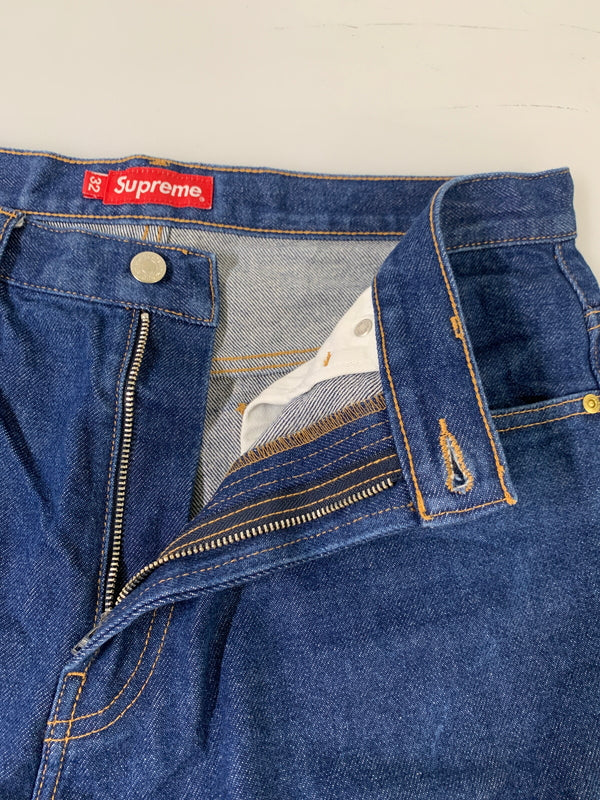 【中古品】【メンズ】 SUPREME シュプリーム RIGID BAGGY SELVEDGE JEAN リジッド バギー セルビッジ ジーンズ デニム メンズ ボトムス 149-260706-KS-23-min サイズ：32 カラー：ブルー 万代Net店
