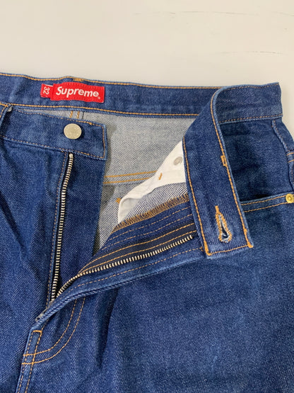 【中古品】【メンズ】 SUPREME シュプリーム RIGID BAGGY SELVEDGE JEAN リジッド バギー セルビッジ ジーンズ デニム メンズ ボトムス 149-260706-KS-23-min サイズ：32 カラー：ブルー 万代Net店