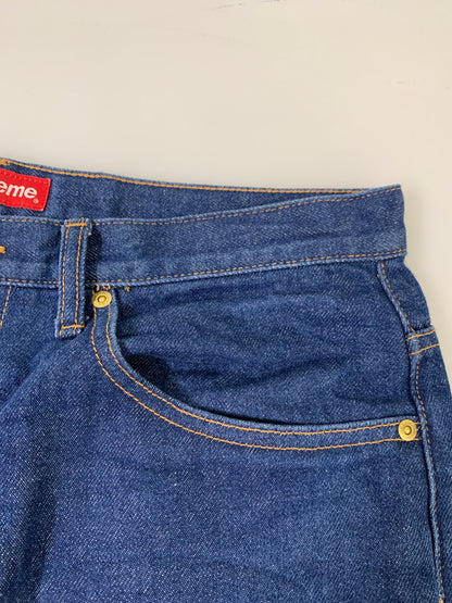 【中古品】【メンズ】 SUPREME シュプリーム RIGID BAGGY SELVEDGE JEAN リジッド バギー セルビッジ ジーンズ デニム メンズ ボトムス 149-260706-KS-23-min サイズ：32 カラー：ブルー 万代Net店