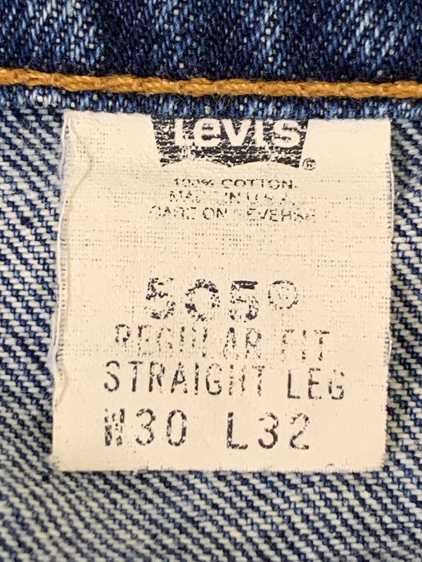 【中古品】【メンズ】 LEVI'S リーバイス 90S サークルRタブ 505 DENIM PANTS デニムパンツ ボトムス 157-260707-jt-14-min サイズ：W30 L32 カラー：インディゴ 万代Net店