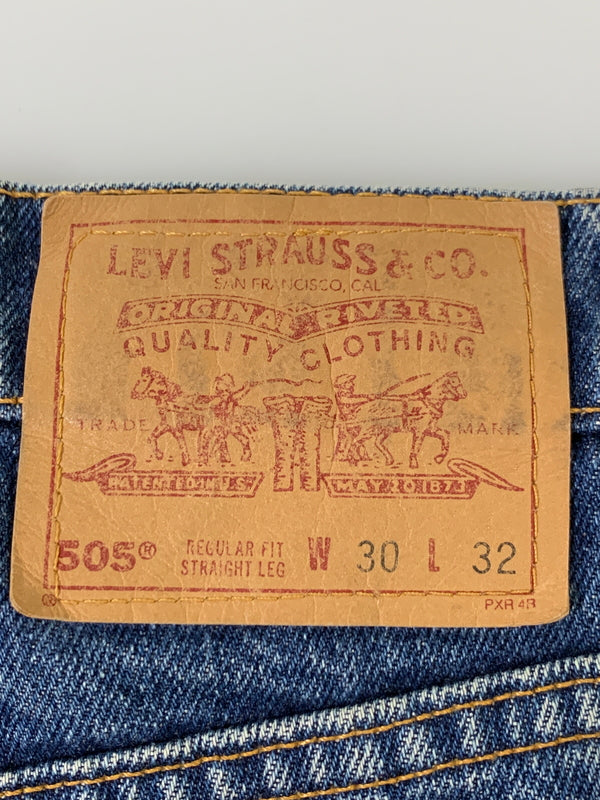 【中古品】【メンズ】 LEVI'S リーバイス 90S サークルRタブ 505 DENIM PANTS デニムパンツ ボトムス 157-260707-jt-14-min サイズ：W30 L32 カラー：インディゴ 万代Net店