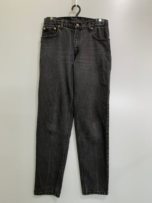 【中古品】【メンズ】 LEVI'S リーバイス 90S 後染め 550 BLACK DENIM PANTS ブラック デニムパンツ ボトムス 157-260707-jt-15-min サイズ：M カラー：ブラック 万代Net店