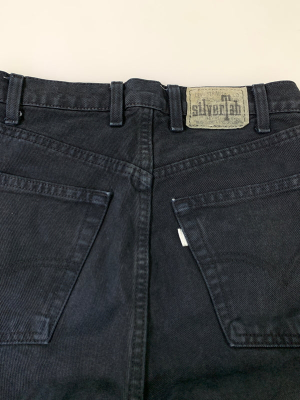 【中古品】【メンズ】 LEVI'S リーバイス 90S SILVERTAB BAGGY PLEATED BLACK DENIM PANTS 1990年代 シルバータブ バギー プリーツ ブラックデニムパンツ メンズ ボトムス 157-260706-KS-21-min サイズ：W30 L34 カラー：ブラック 万代Net店