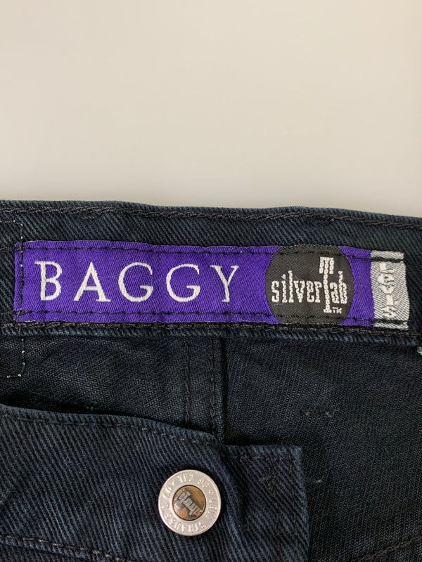 【中古品】【メンズ】 LEVI'S リーバイス 90S SILVERTAB BAGGY PLEATED BLACK DENIM PANTS 1990年代 シルバータブ バギー プリーツ ブラックデニムパンツ メンズ ボトムス 157-260706-KS-21-min サイズ：W30 L34 カラー：ブラック 万代Net店