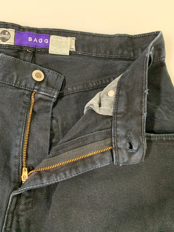 【中古品】【メンズ】 LEVI'S リーバイス 90S SILVERTAB BAGGY PLEATED BLACK DENIM PANTS 90年代 シルバータブ バギー プリーツ ブラックデニムパンツ メンズ ボトムス 157-260706-KS-22-min サイズ：W30 L34 カラー：ブラック 万代Net店