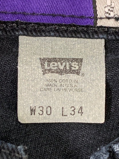 【中古品】【メンズ】 LEVI'S リーバイス 90S SILVERTAB BAGGY PLEATED BLACK DENIM PANTS 90年代 シルバータブ バギー プリーツ ブラックデニムパンツ メンズ ボトムス 157-260706-KS-22-min サイズ：W30 L34 カラー：ブラック 万代Net店
