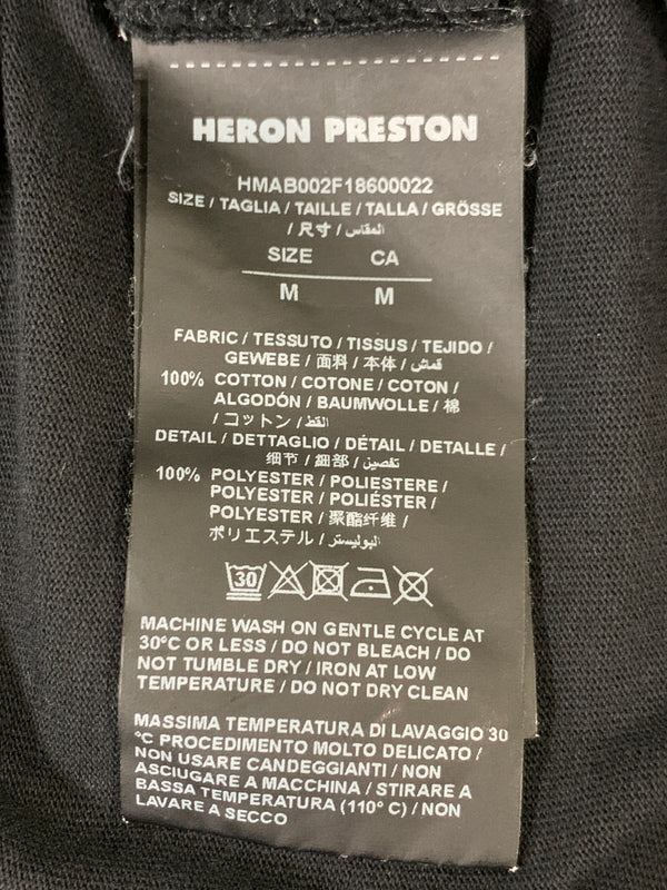 【中古品】【メンズ】 HERON PRESTON ヘロン プレストン B&W SKULL LS TEE HMAB002F18600022 スカル エルエス ティー 長袖Tシャツ メンズ トップス 142-260706-KS-35-min サイズ：M カラー：ブラック 万代Net店
