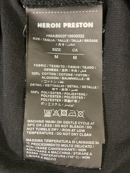 【中古品】【メンズ】 HERON PRESTON ヘロン プレストン B&W SKULL LS TEE HMAB002F18600022 スカル エルエス ティー 長袖Tシャツ メンズ トップス 142-260706-KS-35-min サイズ：M カラー：ブラック 万代Net店
