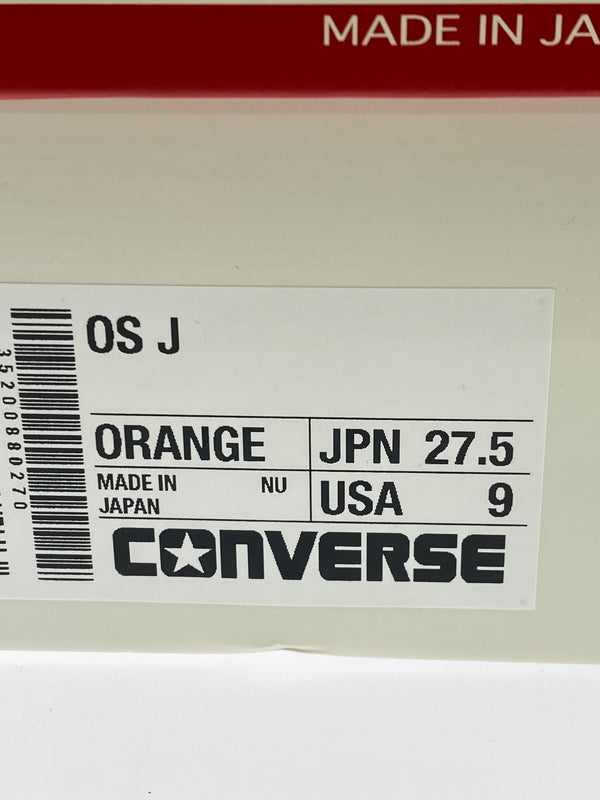 【中古美品】【メンズ】 CONVERSE コンバース ONE STAR J ORANGE 35200880 SS25 ワンスター ｊ スニーカー靴 162-260707-jt-18-min サイズ：US ９ 27.0cm カラー：オレンジ/ホワイト 万代Net店