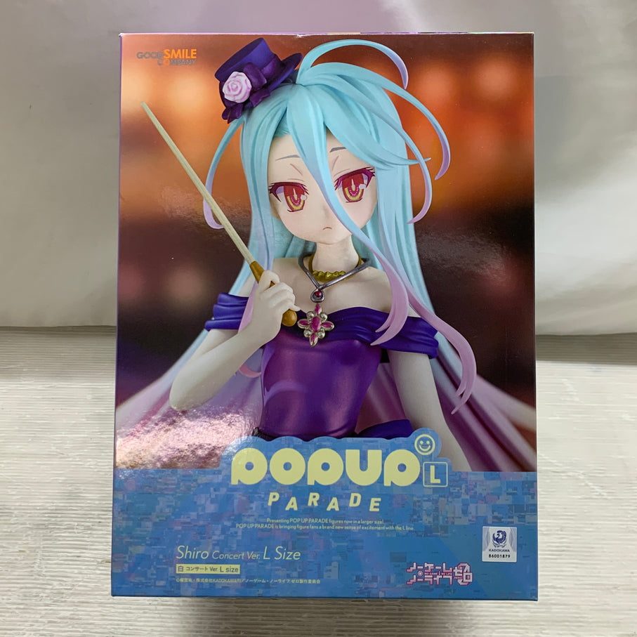 【現状渡し品】 POP UP PARADE 白 コンサートVer. L size ノーゲーム・ノーライフ ゼロ 完成品 フィギュア グッドスマイルカンパニー 053-260824-em-07-min 万代Net店