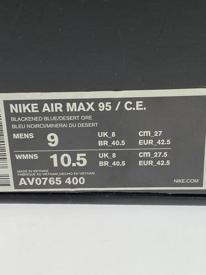 【中古品】【メンズ】 NIKE ナイキ × C.E シーイー CAV EMPT AIR MAX 95 AV0765-400 キャブエンプ エアーマックス95 スニーカー 靴 160-260707-jt-16-min サイズ：US 9 27.0cm カラー：BLECKENED BLUE/DESERT ORE 万代Net店