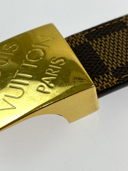 【中古品】【レディース】 LOUIS VUITTON ルイ・ヴィトン M6944V ダミエ サンチュール LV パリ ベルト 小物 179-260711-AS-52-min サイズ：85/34 カラー：ブラウン 万代Net店