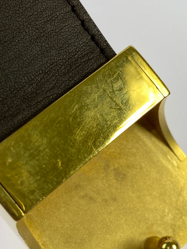 【中古品】【レディース】 LOUIS VUITTON ルイ・ヴィトン M6944V ダミエ サンチュール LV パリ ベルト 小物 179-260711-AS-52-min サイズ：85/34 カラー：ブラウン 万代Net店
