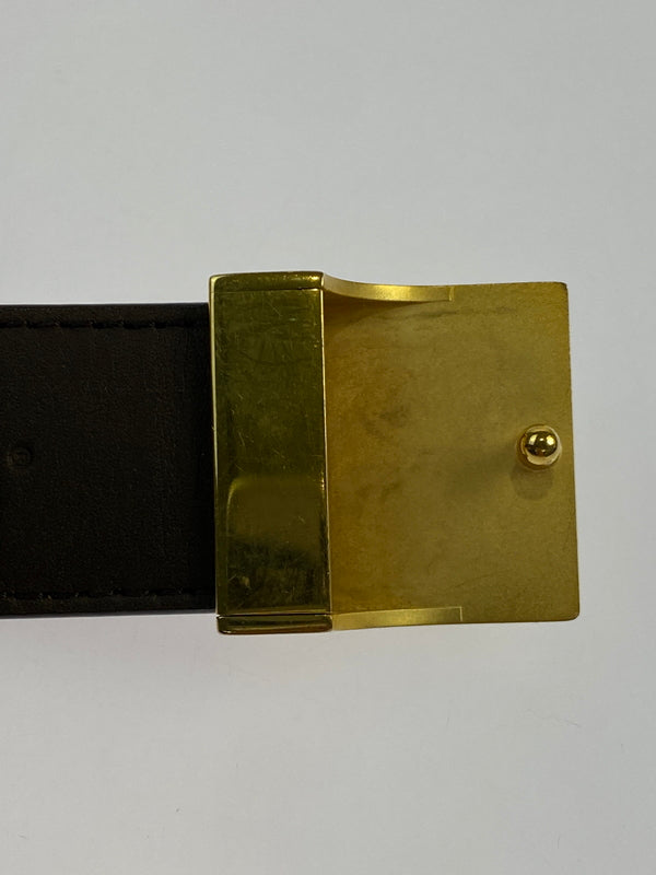 【中古品】【レディース】 LOUIS VUITTON ルイ・ヴィトン M6944V ダミエ サンチュール LV パリ ベルト 小物 179-260711-AS-52-min サイズ：85/34 カラー：ブラウン 万代Net店