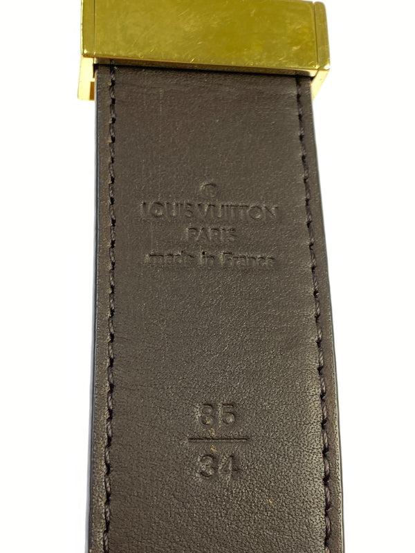 【中古品】【レディース】 LOUIS VUITTON ルイ・ヴィトン M6944V ダミエ サンチュール LV パリ ベルト 小物 179-260711-AS-52-min サイズ：85/34 カラー：ブラウン 万代Net店