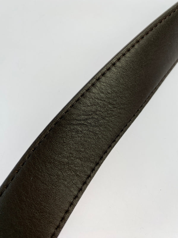 【中古品】【レディース】 LOUIS VUITTON ルイ・ヴィトン M6944V ダミエ サンチュール LV パリ ベルト 小物 179-260711-AS-52-min サイズ：85/34 カラー：ブラウン 万代Net店