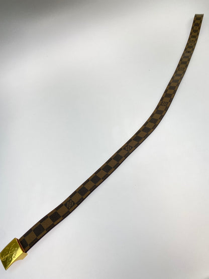 【中古品】【レディース】 LOUIS VUITTON ルイ・ヴィトン M6944V ダミエ サンチュール LV パリ ベルト 小物 179-260711-AS-52-min サイズ：85/34 カラー：ブラウン 万代Net店