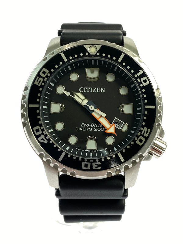 【中古品】【メンズ】 CITIZEN シチズン E168-S100623 ECO-DRIVE ソーラーアナログ 腕時計 197-260711-AS-50-min カラー：シルバー/ブラック 万代Net店