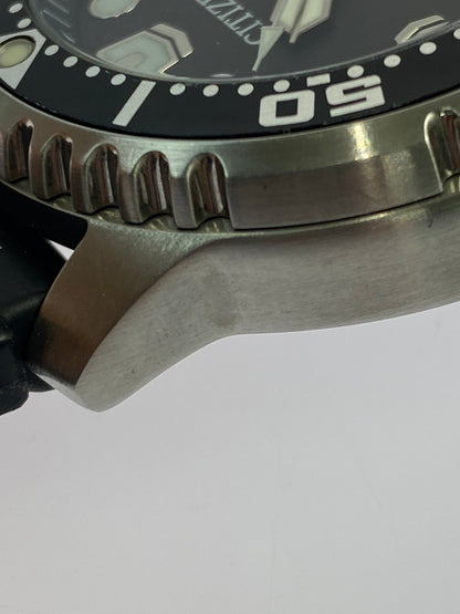 【中古品】【メンズ】 CITIZEN シチズン E168-S100623 ECO-DRIVE ソーラーアナログ 腕時計 197-260711-AS-50-min カラー：シルバー/ブラック 万代Net店