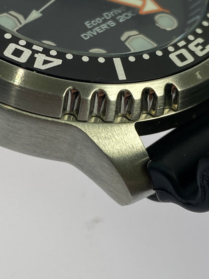 【中古品】【メンズ】 CITIZEN シチズン E168-S100623 ECO-DRIVE ソーラーアナログ 腕時計 197-260711-AS-50-min カラー：シルバー/ブラック 万代Net店