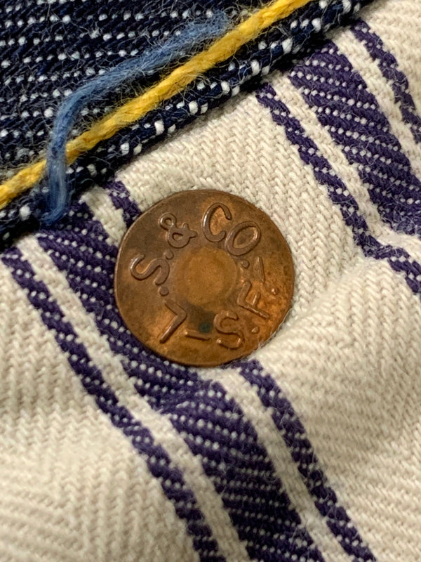 【中古品】【メンズ】 LEVI'S VINTAGE CLOTHING リーバイスビンテージクロージング S501XX 44MODEL 大戦モデル デニムパンツ PC9-44501-0072 156-260710-em-14-min サイズ：W36×L34 カラー：インディゴブルー 万代Net店