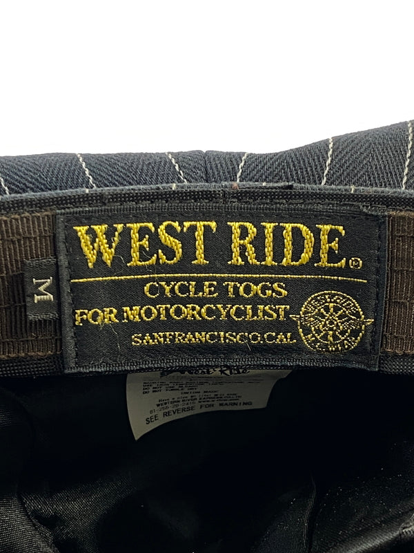 【中古品】【メンズ】 WESTRIDE ウエストライド ヒッコリーキャスケット 帽子 185-260711-AS-65-min サイズ：M カラー：ネイビー 万代Net店