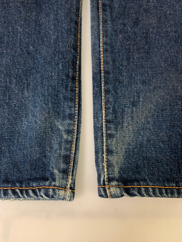 【中古品】【メンズ】 EVISUエヴィス レッドカモメ デニムパンツ NO.2 2001 デニムパンツ メンズ ボトムス ジーンズ ジーパン 156-260710-em-12-min サイズ：30×35 カラー：インディゴブルー 万代Net店