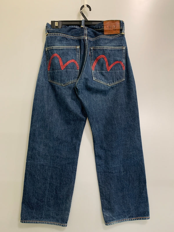 【中古品】【メンズ】 EVISUエヴィス レッドカモメ デニムパンツ NO.2 2001 デニムパンツ メンズ ボトムス ジーンズ ジーパン 156-260710-em-12-min サイズ：30×35 カラー：インディゴブルー 万代Net店