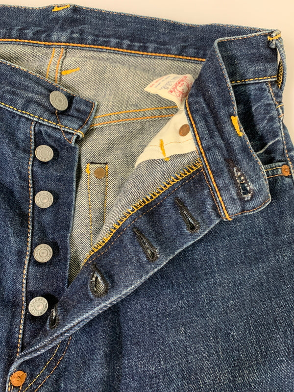 【中古品】【メンズ】 EVISUエヴィス レッドカモメ デニムパンツ NO.2 2001 デニムパンツ メンズ ボトムス ジーンズ ジーパン 156-260710-em-12-min サイズ：30×35 カラー：インディゴブルー 万代Net店