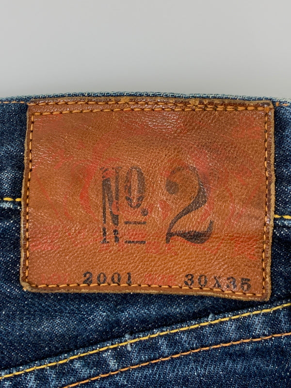 【中古品】【メンズ】 EVISUエヴィス レッドカモメ デニムパンツ NO.2 2001 デニムパンツ メンズ ボトムス ジーンズ ジーパン 156-260710-em-12-min サイズ：30×35 カラー：インディゴブルー 万代Net店