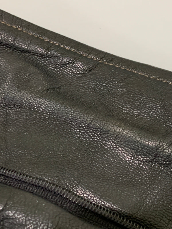 【現状渡し品】【メンズ】 USED ユーズド LEATHER ZIP UP JACKET レザー ジップアップ ジャケット メンズ アウター 革ジャン 146-260709-hu-14-min サイズ：XL カラー：ブラック 万代Net店