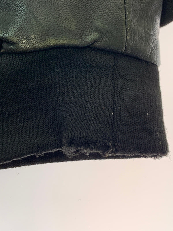 【現状渡し品】【メンズ】 USED ユーズド LEATHER ZIP UP JACKET レザー ジップアップ ジャケット メンズ アウター 革ジャン 146-260709-hu-14-min サイズ：XL カラー：ブラック 万代Net店