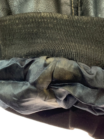 【現状渡し品】【メンズ】 USED ユーズド LEATHER ZIP UP JACKET レザー ジップアップ ジャケット メンズ アウター 革ジャン 146-260709-hu-14-min サイズ：XL カラー：ブラック 万代Net店