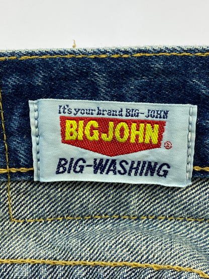 【中古品】【メンズ】 BIG JOHN ビッグジョン 60S 復刻 CLASSIC STRAIGHT DENIM PANTS M102SL クラシック ストレート デニムパンツ ヴィンテージ ジーンズ 60年代 156-260710-em-45-min サイズ：31 カラー：インディゴブルー 万代Net店