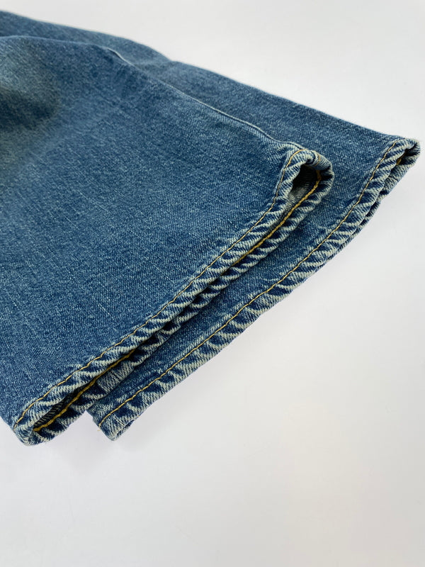 【中古品】【メンズ】 BIG JOHN ビッグジョン 60S 復刻 CLASSIC STRAIGHT DENIM PANTS M102SL クラシック ストレート デニムパンツ ヴィンテージ ジーンズ 60年代 156-260710-em-45-min サイズ：31 カラー：インディゴブルー 万代Net店