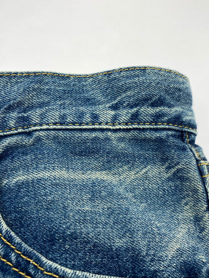 【中古品】【メンズ】 BIG JOHN ビッグジョン 60S 復刻 CLASSIC STRAIGHT DENIM PANTS M102SL クラシック ストレート デニムパンツ ヴィンテージ ジーンズ 60年代 156-260710-em-45-min サイズ：31 カラー：インディゴブルー 万代Net店