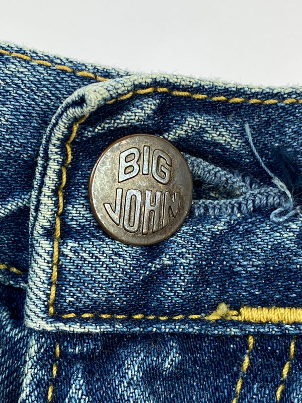 【中古品】【メンズ】 BIG JOHN ビッグジョン 60S 復刻 CLASSIC STRAIGHT DENIM PANTS M102SL クラシック ストレート デニムパンツ ヴィンテージ ジーンズ 60年代 156-260710-em-45-min サイズ：31 カラー：インディゴブルー 万代Net店