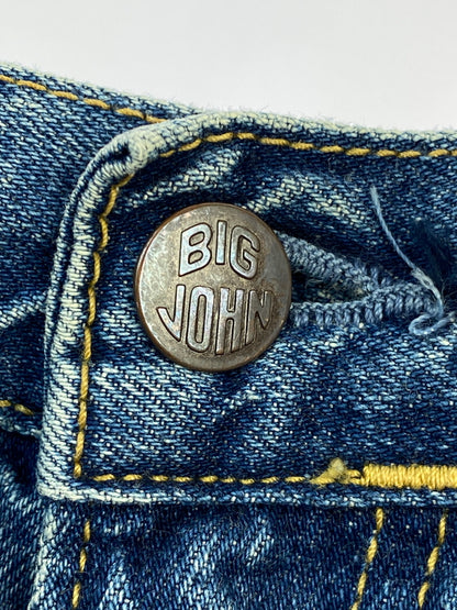 【中古品】【メンズ】 BIG JOHN ビッグジョン 60S 復刻 CLASSIC STRAIGHT DENIM PANTS M102SL クラシック ストレート デニムパンツ ヴィンテージ ジーンズ 60年代 156-260710-em-45-min サイズ：31 カラー：インディゴブルー 万代Net店