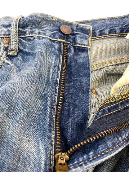 【中古品】【メンズ】 BIG JOHN ビッグジョン 60S 復刻 CLASSIC STRAIGHT DENIM PANTS M102SL クラシック ストレート デニムパンツ ヴィンテージ ジーンズ 60年代 156-260710-em-45-min サイズ：31 カラー：インディゴブルー 万代Net店