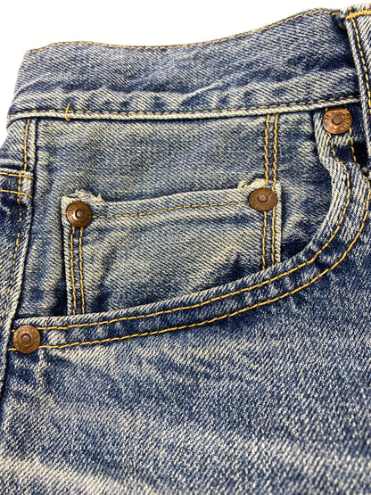 【中古品】【メンズ】 BIG JOHN ビッグジョン 60S 復刻 CLASSIC STRAIGHT DENIM PANTS M102SL クラシック ストレート デニムパンツ ヴィンテージ ジーンズ 60年代 156-260710-em-45-min サイズ：31 カラー：インディゴブルー 万代Net店