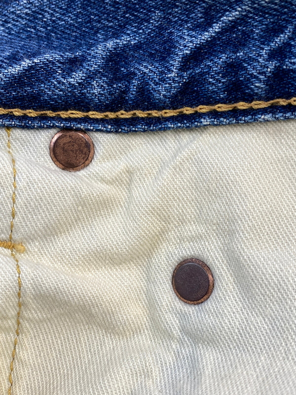【中古品】【メンズ】 BIG JOHN ビッグジョン 60S 復刻 CLASSIC STRAIGHT DENIM PANTS M102SL クラシック ストレート デニムパンツ ヴィンテージ ジーンズ 60年代 156-260710-em-45-min サイズ：31 カラー：インディゴブルー 万代Net店