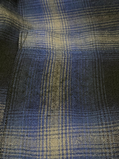 【中古品】【メンズ】 SUGAR CANE シュガーケーン RAYON OMBRE CHECK OPEN SHIRT SC29120 レーヨン オンブレーチェック オープンシャツ メンズ トップス 145-260710-em-67-min サイズ：M カラー：ブルー系 万代Net店