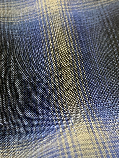 【中古品】【メンズ】 SUGAR CANE シュガーケーン RAYON OMBRE CHECK OPEN SHIRT SC29120 レーヨン オンブレーチェック オープンシャツ メンズ トップス 145-260710-em-67-min サイズ：M カラー：ブルー系 万代Net店