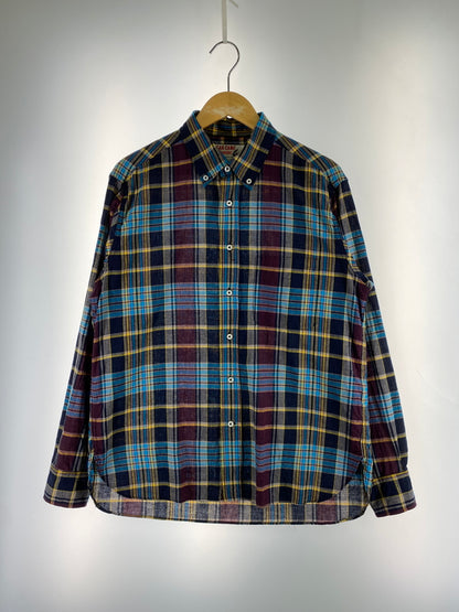 【中古品】【メンズ】 SUGAR CANE シュガーケーン INDIA MADRAS CHECK BUTTON DOWN SHIRT SC29513 インディア マドラス チェック ボタンダウン シャツ メンズ トップス 145-260710-em-38-min サイズ：M カラー：マルチカラー 万代Net店