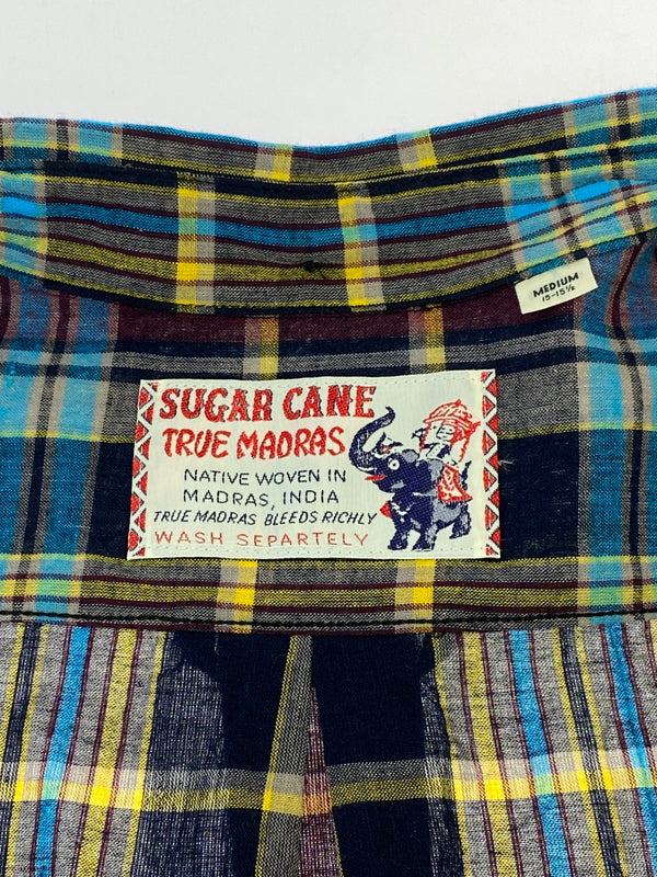 【中古品】【メンズ】 SUGAR CANE シュガーケーン INDIA MADRAS CHECK BUTTON DOWN SHIRT SC29513 インディア マドラス チェック ボタンダウン シャツ メンズ トップス 145-260710-em-38-min サイズ：M カラー：マルチカラー 万代Net店