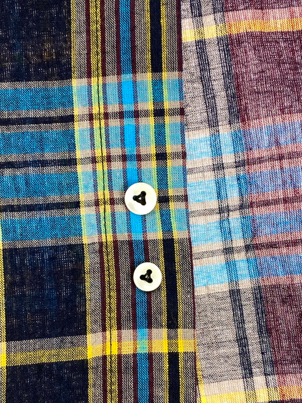 【中古品】【メンズ】 SUGAR CANE シュガーケーン INDIA MADRAS CHECK BUTTON DOWN SHIRT SC29513 インディア マドラス チェック ボタンダウン シャツ メンズ トップス 145-260710-em-38-min サイズ：M カラー：マルチカラー 万代Net店