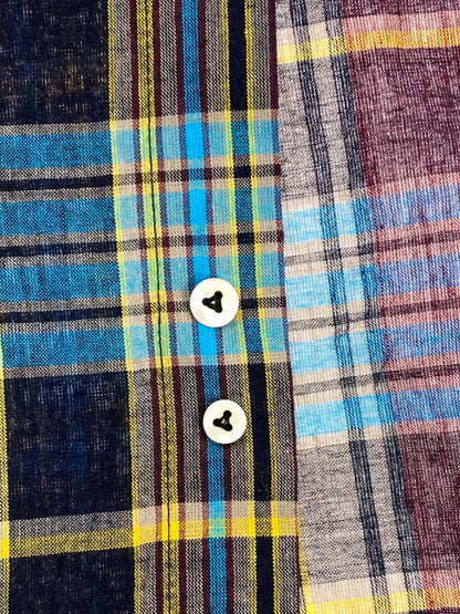 【中古品】【メンズ】 SUGAR CANE シュガーケーン INDIA MADRAS CHECK BUTTON DOWN SHIRT SC29513 インディア マドラス チェック ボタンダウン シャツ メンズ トップス 145-260710-em-38-min サイズ：M カラー：マルチカラー 万代Net店